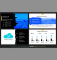 creative presentation templates with editable vector image vector image