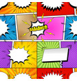 comic book bright seamless pattern vector image vector image