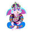 lord ganesha vector image vector image
