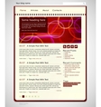 template for a web site developed on the basis vector image