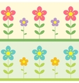 two flowers background vector image