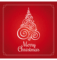 christmas greeting card vector image
