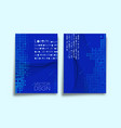 halftone pattern for flyer or brochure cover vector image