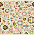 vintage floral background vector image