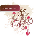 floral banner design vector image vector image
