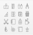 office and school supplies set vector image