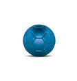 purple bue soccer ball on white background vector image vector image