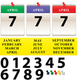 calendar template vector image vector image