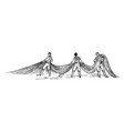 fishery in greece men with fishing nets hand vector image