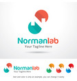 letter n logo template vector image
