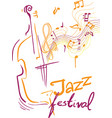 jazz festival vector image