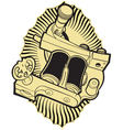 machine tattoo vector image vector image