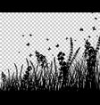 meadow silhouettes vector image