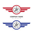 wing logo symbol vector image