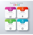 four square infographics vector image