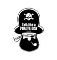 international talk like a pirate day pirate vector image