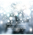 christmas blurred background with sparkles vector image