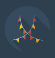 flat modern design with shadow icons garland vector image vector image