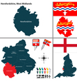 herefordshire west midlands vector image vector image