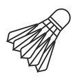 badminton shuttlecock icon ball vector image