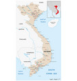 map of the asian country vietnam vector image vector image