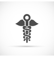 caduceus symbol icon vector image