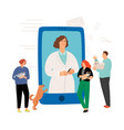 vet consultation online vector image