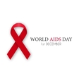 world aids day vector image vector image