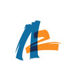 az a2 letter logo lettermark sign vector image