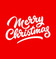 merry christmas lettering badge vector image