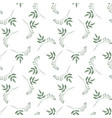 seamless pattern with cute tiny flower branches vector image