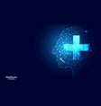 abstract health science consist health plus vector image