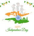 banner design of 15th august independence day vector image
