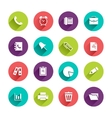 flat application icons set vector image