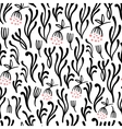 hand drawn seamless vintage pattern vector image