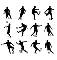 soccer players vector image