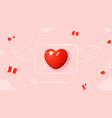 valentine s day holiday background template vector image vector image