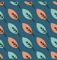 seamless plant leaves pattern hand drawn vector image vector image