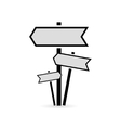 signposts vector image