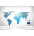 abstract creative concept map of the world vector image vector image