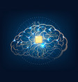 artificial intelligence brain concept vector image vector image