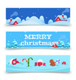christmas banners x-mas background vector image