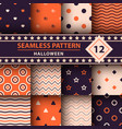 halloween shape merry christmas pattern vector image vector image
