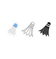 shuttlecock icon trendy modern flat linear vector image