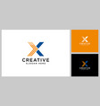 initials letter x abstract logo vector image vector image