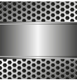 metallic background vector image