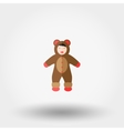 baby dressed as a bear vector image