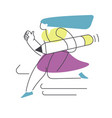 copywriting or journalism woman with pencils vector image