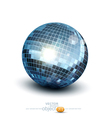 disco ball on a white background vector image vector image