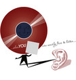nearly free to listen vector image